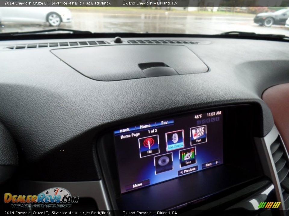 2014 Chevrolet Cruze LT Silver Ice Metallic / Jet Black/Brick Photo #24