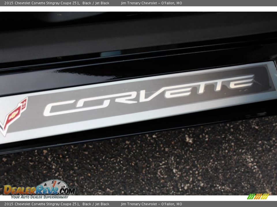 2015 Chevrolet Corvette Stingray Coupe Z51 Black / Jet Black Photo #34