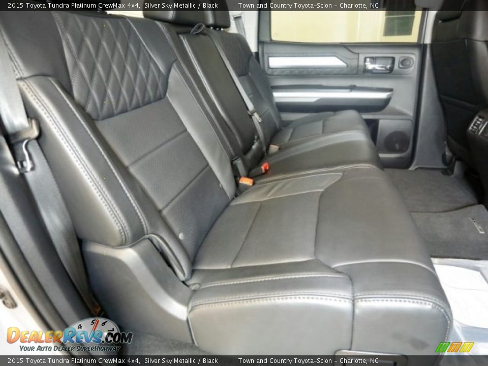 Rear Seat of 2015 Toyota Tundra Platinum CrewMax 4x4 Photo #9