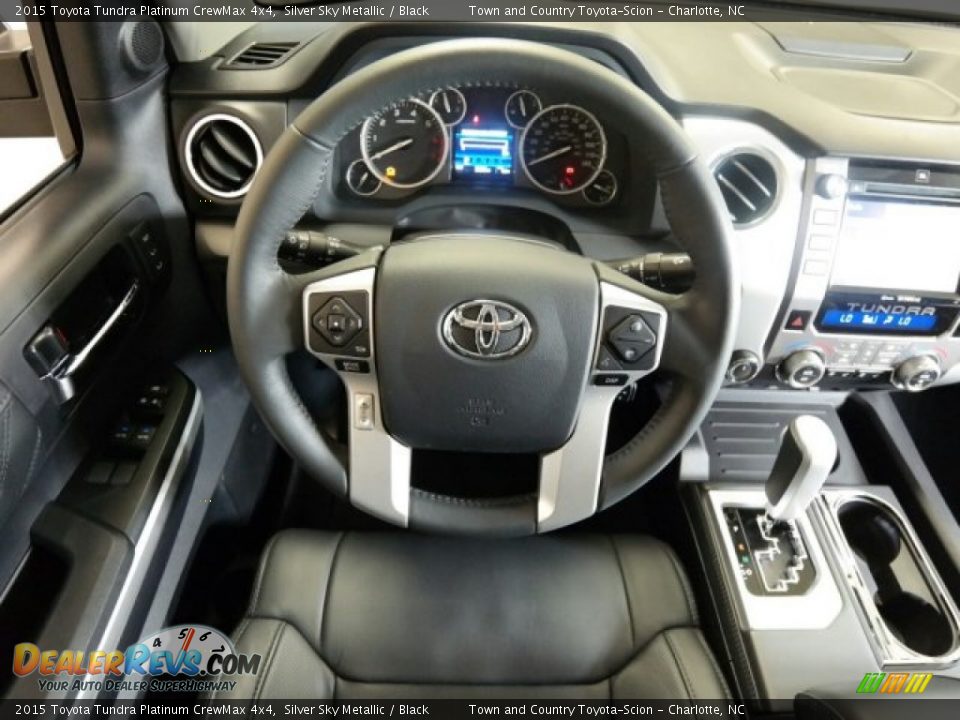 2015 Toyota Tundra Platinum CrewMax 4x4 Steering Wheel Photo #13