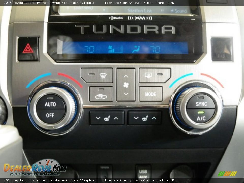2015 Toyota Tundra Limited CrewMax 4x4 Black / Graphite Photo #19