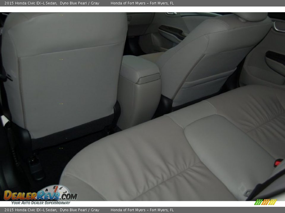 2015 Honda Civic EX-L Sedan Dyno Blue Pearl / Gray Photo #25