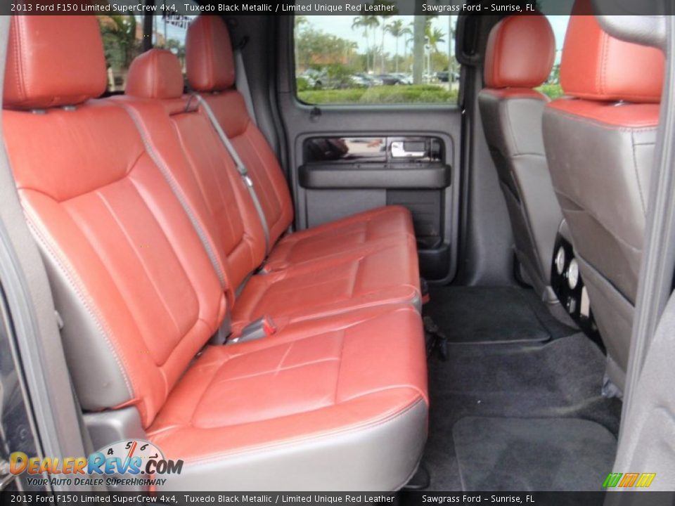 Rear Seat of 2013 Ford F150 Limited SuperCrew 4x4 Photo #22