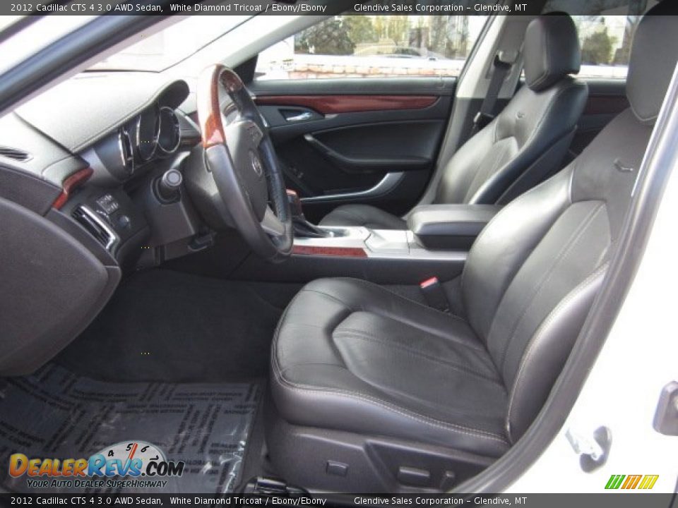 2012 Cadillac CTS 4 3.0 AWD Sedan White Diamond Tricoat / Ebony/Ebony Photo #5