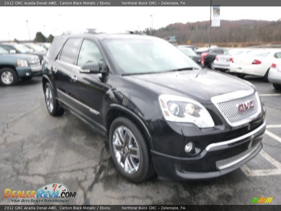 2012 GMC Acadia Denali AWD Carbon Black Metallic / Ebony Photo #3