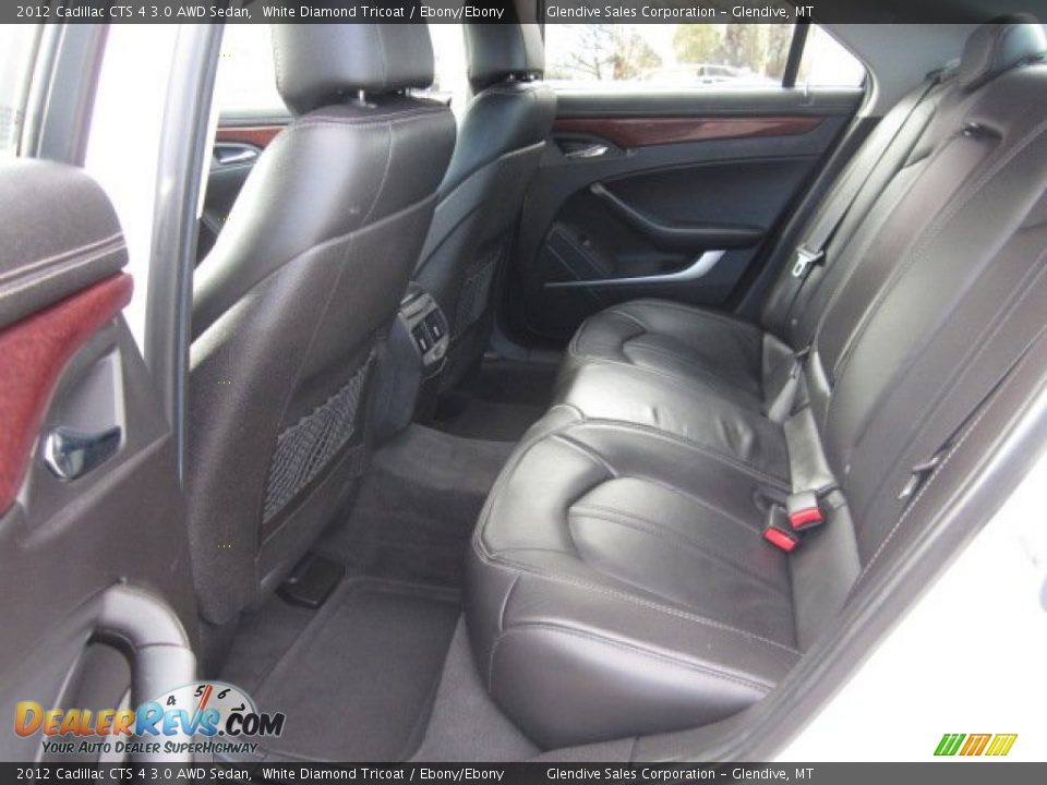 2012 Cadillac CTS 4 3.0 AWD Sedan White Diamond Tricoat / Ebony/Ebony Photo #6