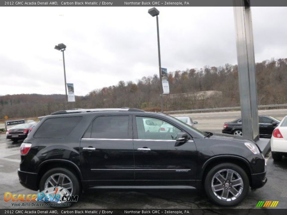 2012 GMC Acadia Denali AWD Carbon Black Metallic / Ebony Photo #4