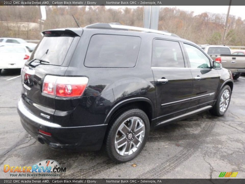 2012 GMC Acadia Denali AWD Carbon Black Metallic / Ebony Photo #5