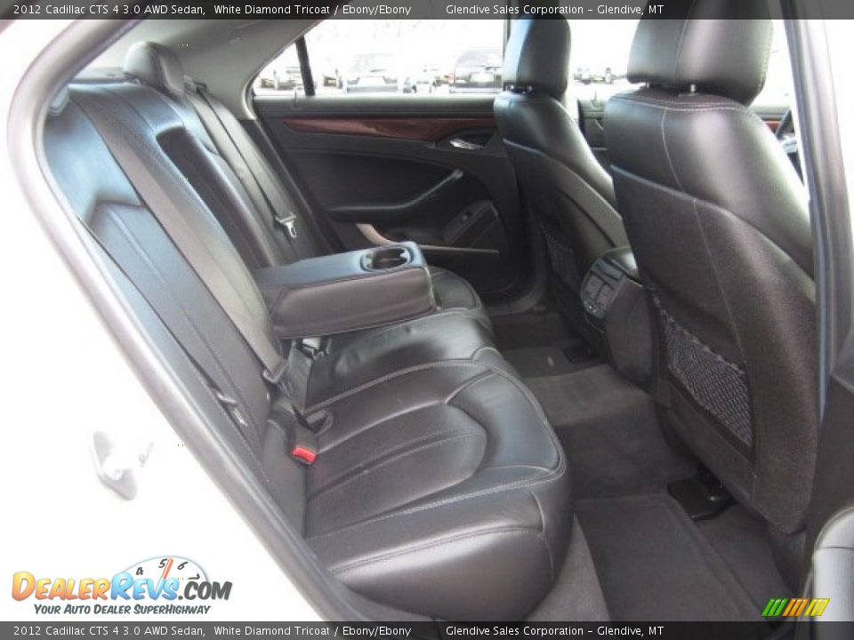 2012 Cadillac CTS 4 3.0 AWD Sedan White Diamond Tricoat / Ebony/Ebony Photo #7