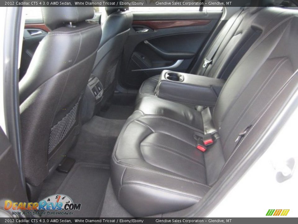 2012 Cadillac CTS 4 3.0 AWD Sedan White Diamond Tricoat / Ebony/Ebony Photo #10