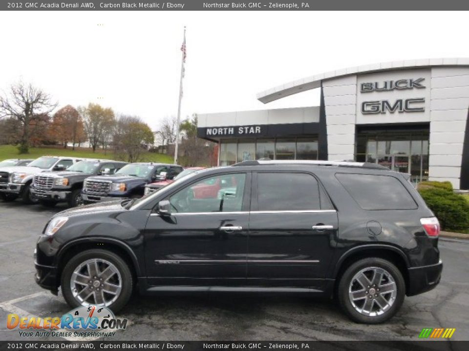 2012 GMC Acadia Denali AWD Carbon Black Metallic / Ebony Photo #8