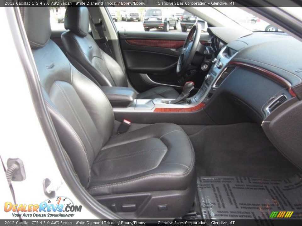 2012 Cadillac CTS 4 3.0 AWD Sedan White Diamond Tricoat / Ebony/Ebony Photo #11