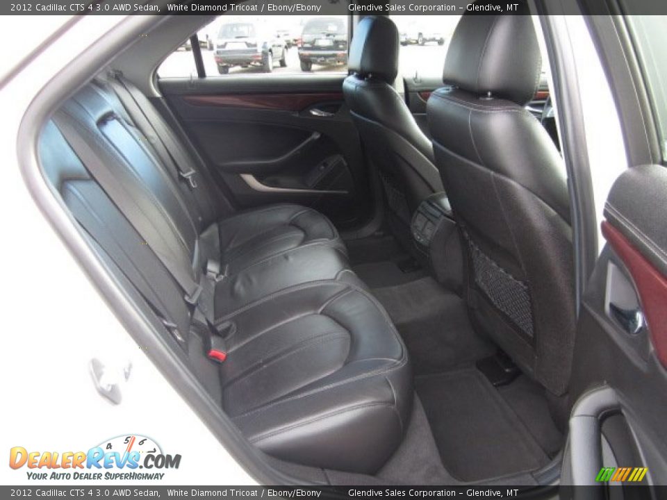 2012 Cadillac CTS 4 3.0 AWD Sedan White Diamond Tricoat / Ebony/Ebony Photo #12