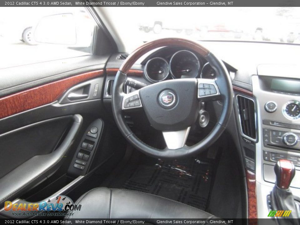 2012 Cadillac CTS 4 3.0 AWD Sedan White Diamond Tricoat / Ebony/Ebony Photo #13