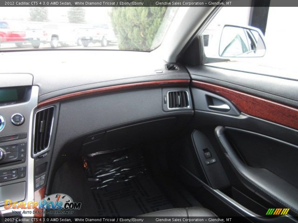 2012 Cadillac CTS 4 3.0 AWD Sedan White Diamond Tricoat / Ebony/Ebony Photo #15
