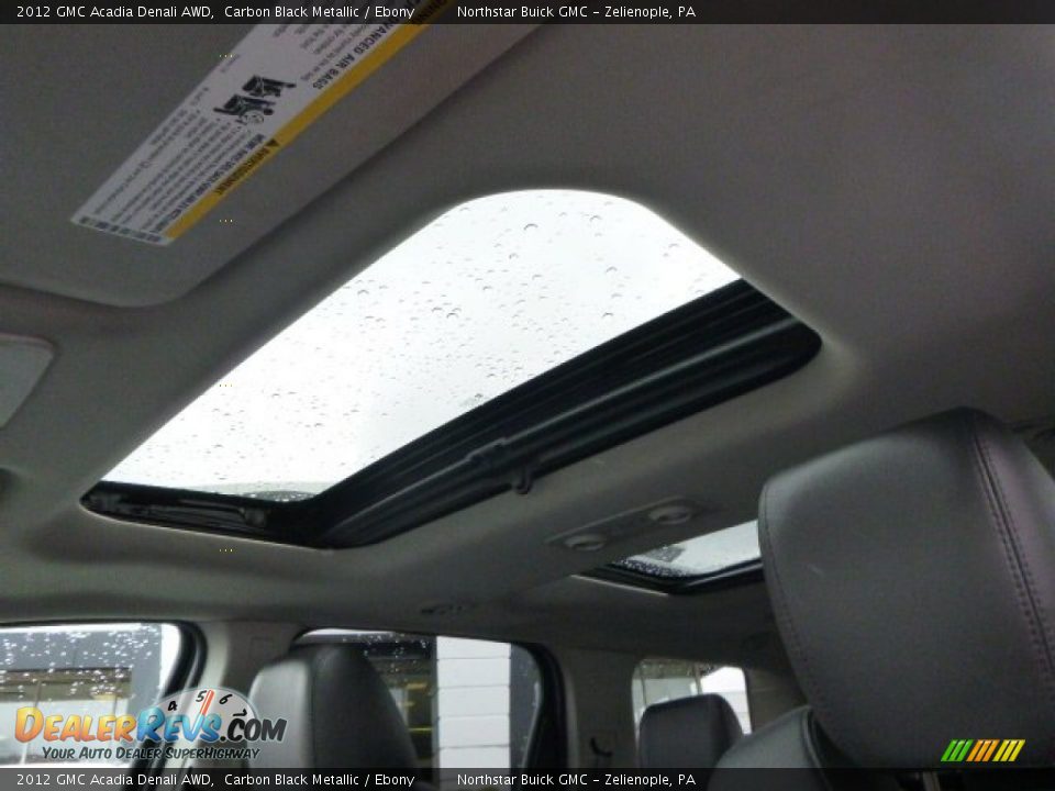 2012 GMC Acadia Denali AWD Carbon Black Metallic / Ebony Photo #14