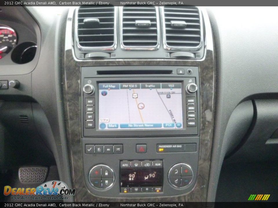 2012 GMC Acadia Denali AWD Carbon Black Metallic / Ebony Photo #15