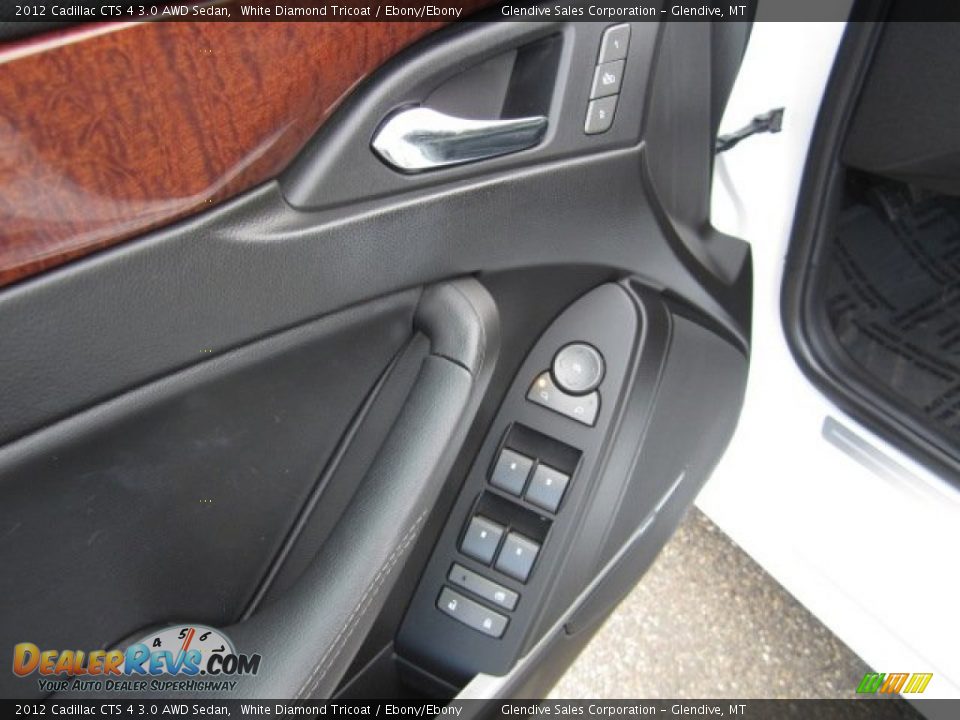 2012 Cadillac CTS 4 3.0 AWD Sedan White Diamond Tricoat / Ebony/Ebony Photo #18