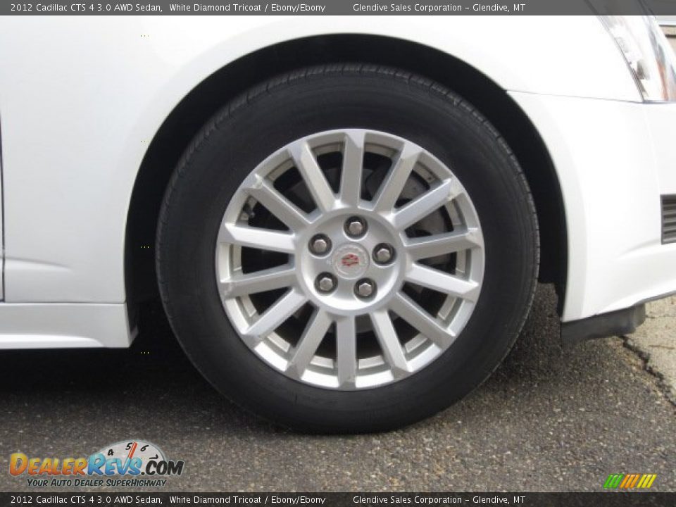 2012 Cadillac CTS 4 3.0 AWD Sedan White Diamond Tricoat / Ebony/Ebony Photo #20