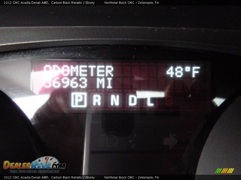 2012 GMC Acadia Denali AWD Carbon Black Metallic / Ebony Photo #19