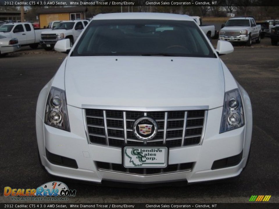 2012 Cadillac CTS 4 3.0 AWD Sedan White Diamond Tricoat / Ebony/Ebony Photo #23