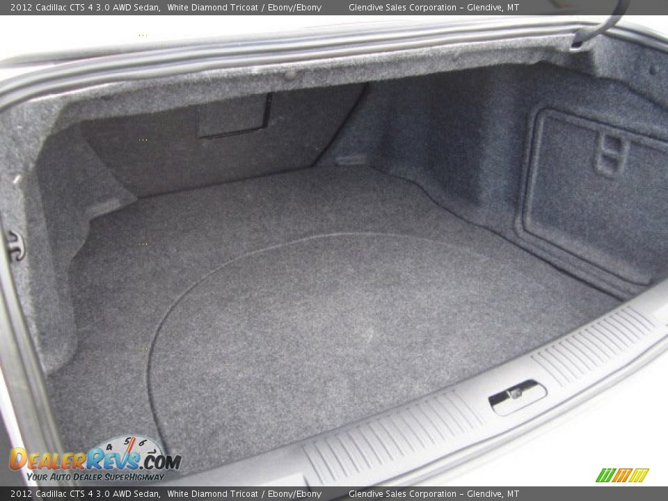 2012 Cadillac CTS 4 3.0 AWD Sedan White Diamond Tricoat / Ebony/Ebony Photo #25
