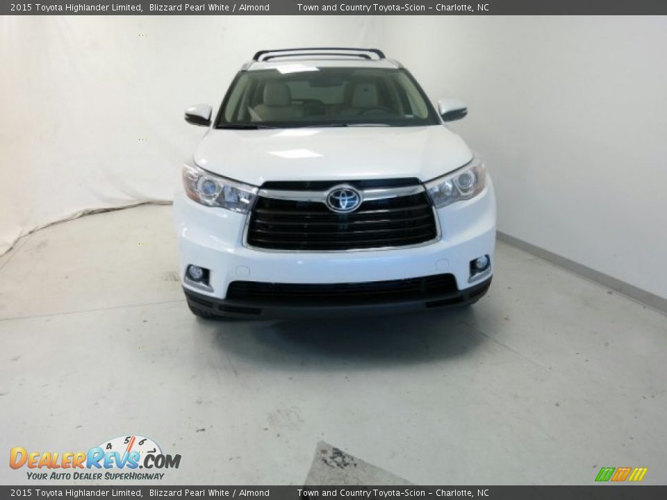 2015 Toyota Highlander Limited Blizzard Pearl White / Almond Photo #5