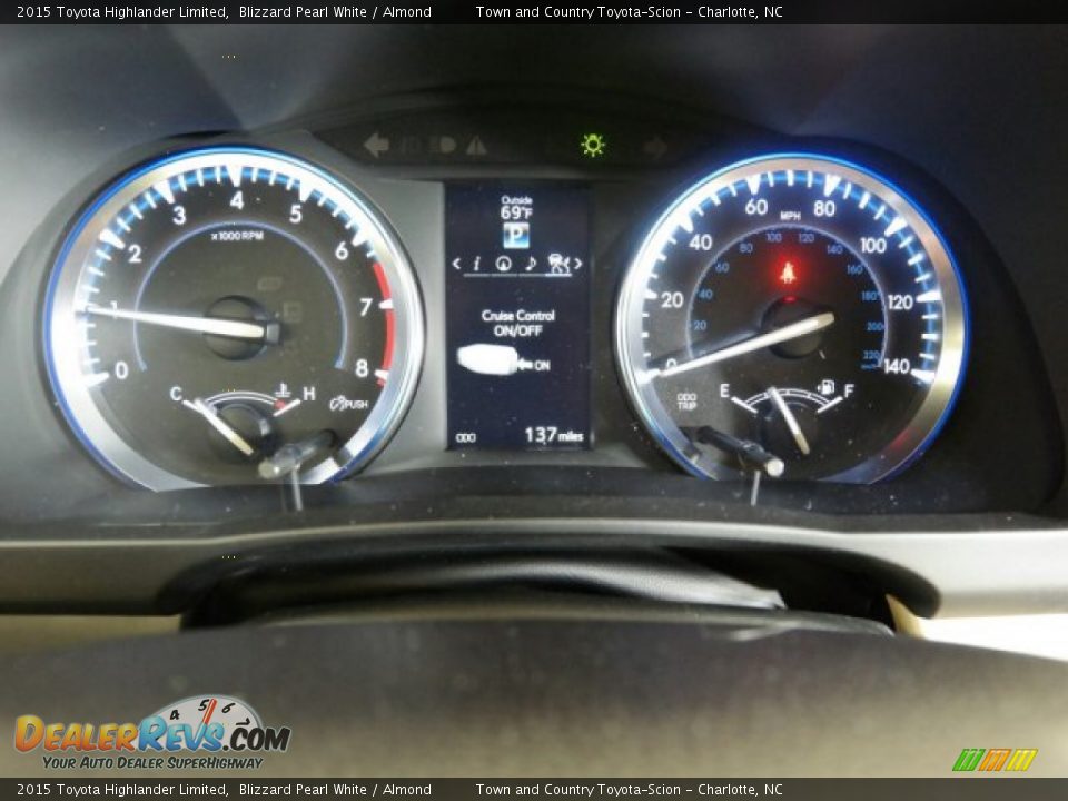 2015 Toyota Highlander Limited Blizzard Pearl White / Almond Photo #16