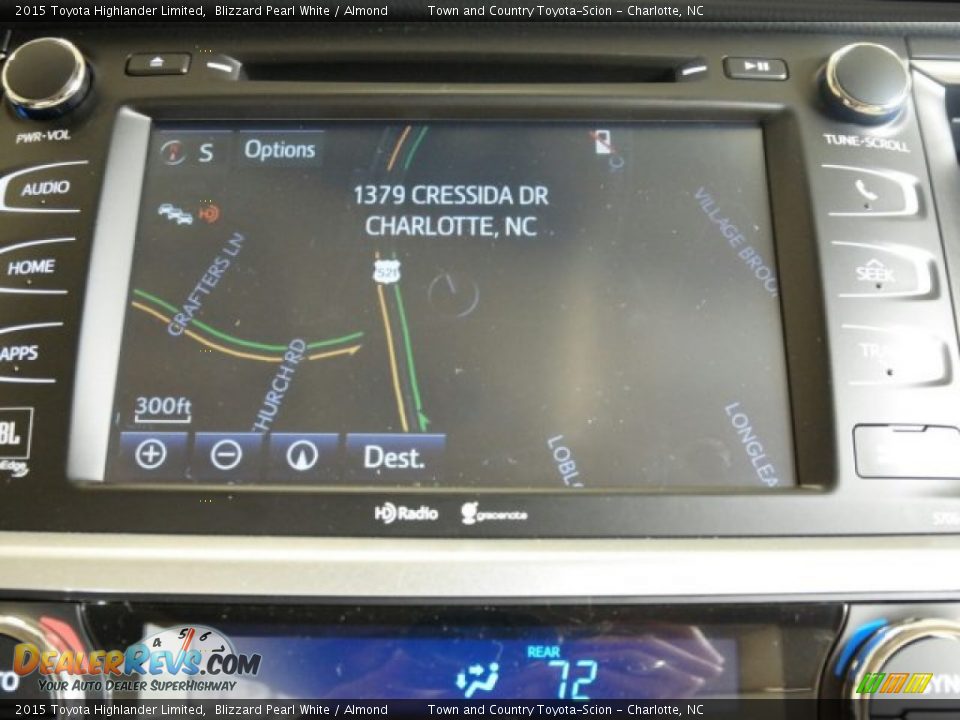 2015 Toyota Highlander Limited Blizzard Pearl White / Almond Photo #17