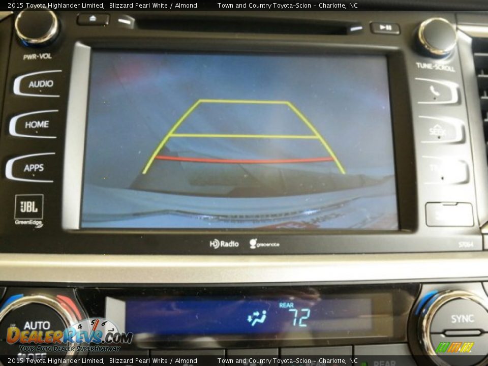 2015 Toyota Highlander Limited Blizzard Pearl White / Almond Photo #18