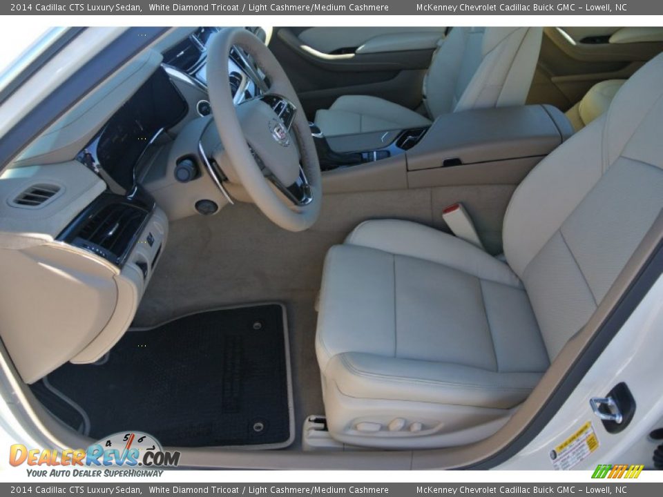2014 Cadillac CTS Luxury Sedan White Diamond Tricoat / Light Cashmere/Medium Cashmere Photo #8