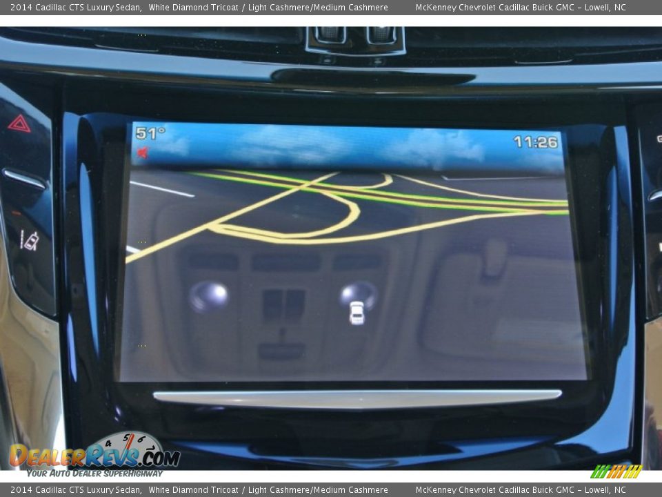2014 Cadillac CTS Luxury Sedan White Diamond Tricoat / Light Cashmere/Medium Cashmere Photo #12
