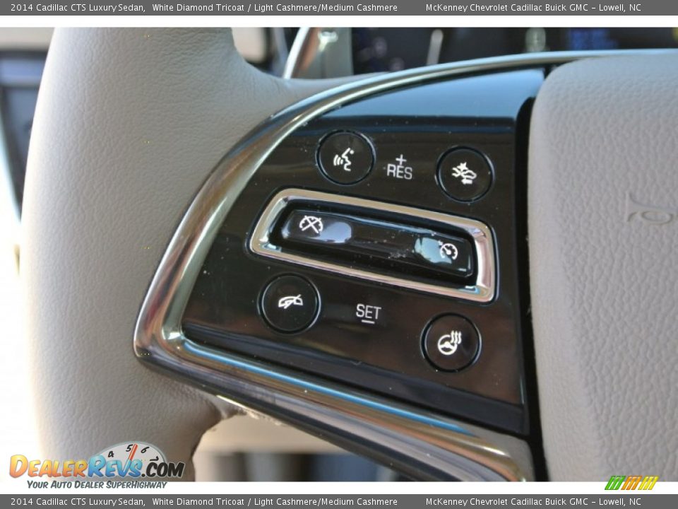 2014 Cadillac CTS Luxury Sedan White Diamond Tricoat / Light Cashmere/Medium Cashmere Photo #14