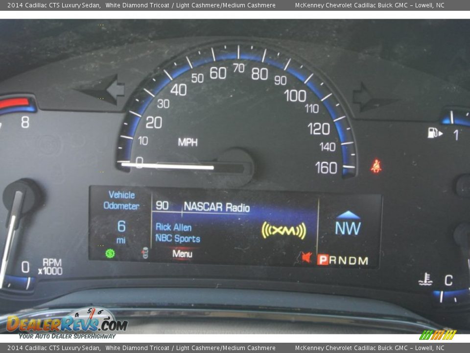 2014 Cadillac CTS Luxury Sedan White Diamond Tricoat / Light Cashmere/Medium Cashmere Photo #15