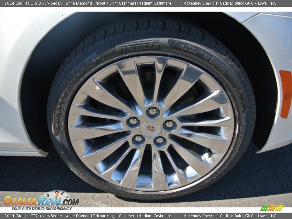 2014 Cadillac CTS Luxury Sedan White Diamond Tricoat / Light Cashmere/Medium Cashmere Photo #20