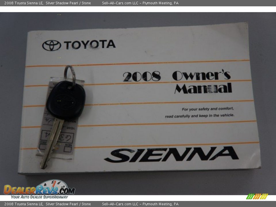 2008 Toyota Sienna LE Silver Shadow Pearl / Stone Photo #33