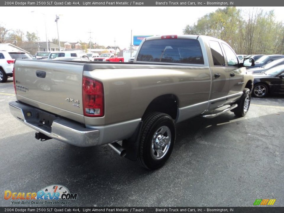 2004 Dodge Ram 2500 SLT Quad Cab 4x4 Light Almond Pearl Metallic / Taupe Photo #3
