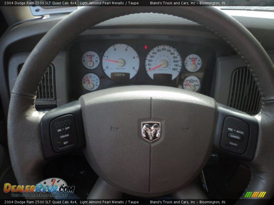 2004 Dodge Ram 2500 SLT Quad Cab 4x4 Light Almond Pearl Metallic / Taupe Photo #12