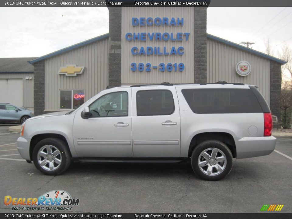2013 GMC Yukon XL SLT 4x4 Quicksilver Metallic / Light Titanium Photo #1