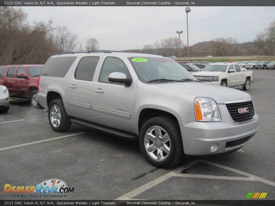 2013 GMC Yukon XL SLT 4x4 Quicksilver Metallic / Light Titanium Photo #3