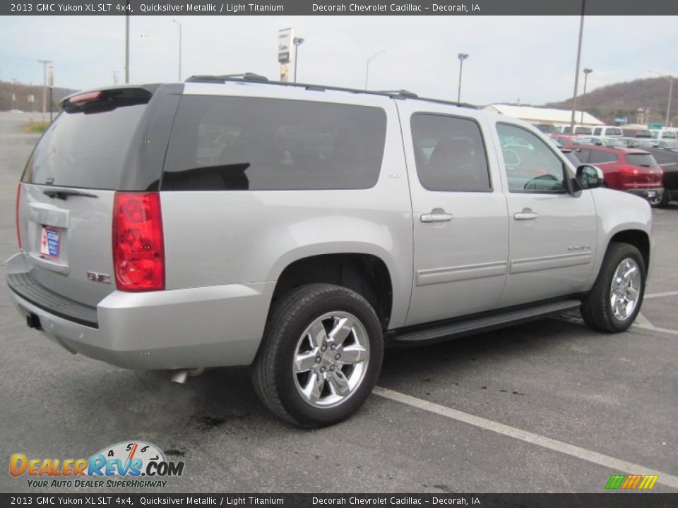 2013 GMC Yukon XL SLT 4x4 Quicksilver Metallic / Light Titanium Photo #4