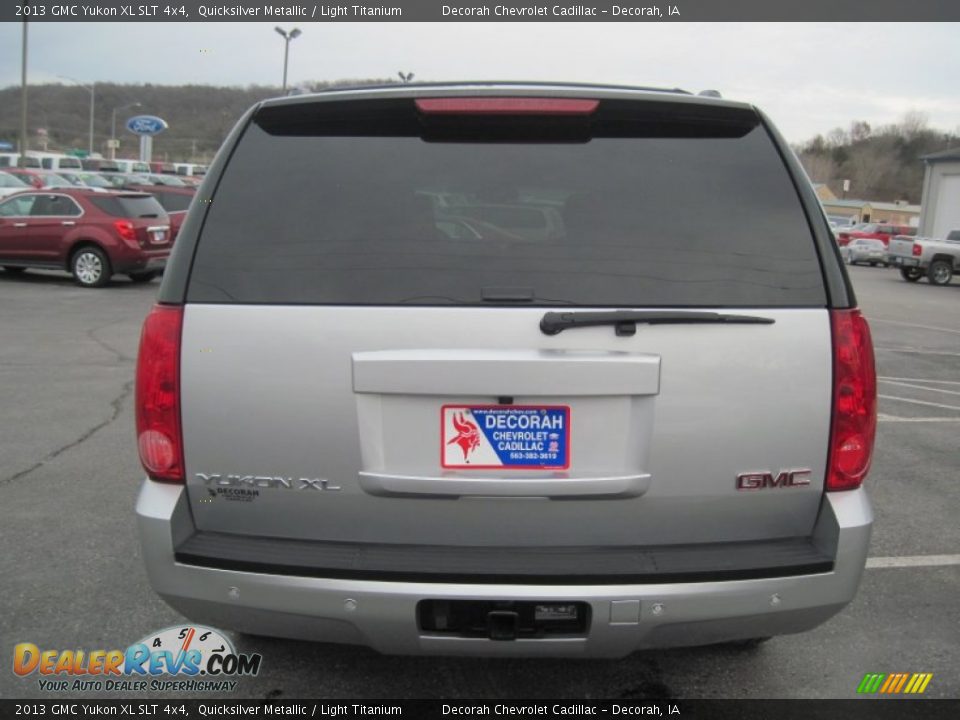 2013 GMC Yukon XL SLT 4x4 Quicksilver Metallic / Light Titanium Photo #5