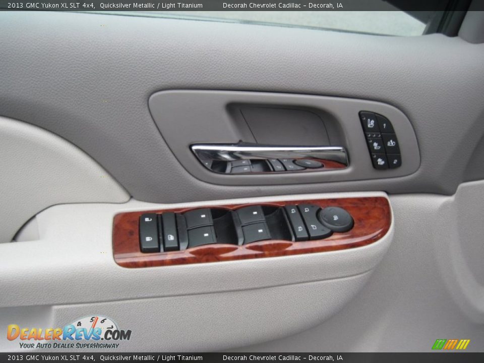 2013 GMC Yukon XL SLT 4x4 Quicksilver Metallic / Light Titanium Photo #15