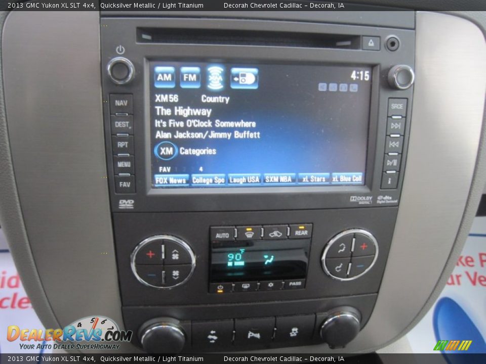 2013 GMC Yukon XL SLT 4x4 Quicksilver Metallic / Light Titanium Photo #17