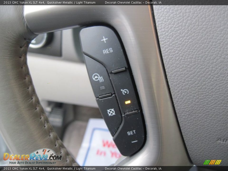 2013 GMC Yukon XL SLT 4x4 Quicksilver Metallic / Light Titanium Photo #20