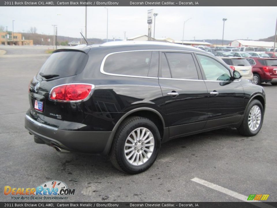 2011 Buick Enclave CXL AWD Carbon Black Metallic / Ebony/Ebony Photo #4