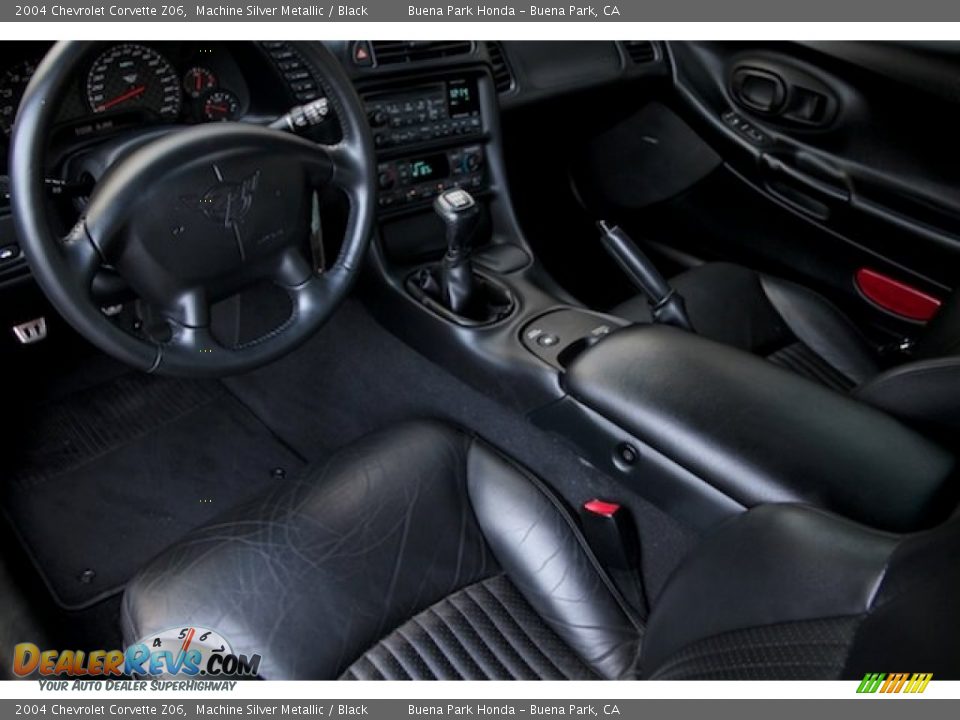 Black Interior - 2004 Chevrolet Corvette Z06 Photo #13
