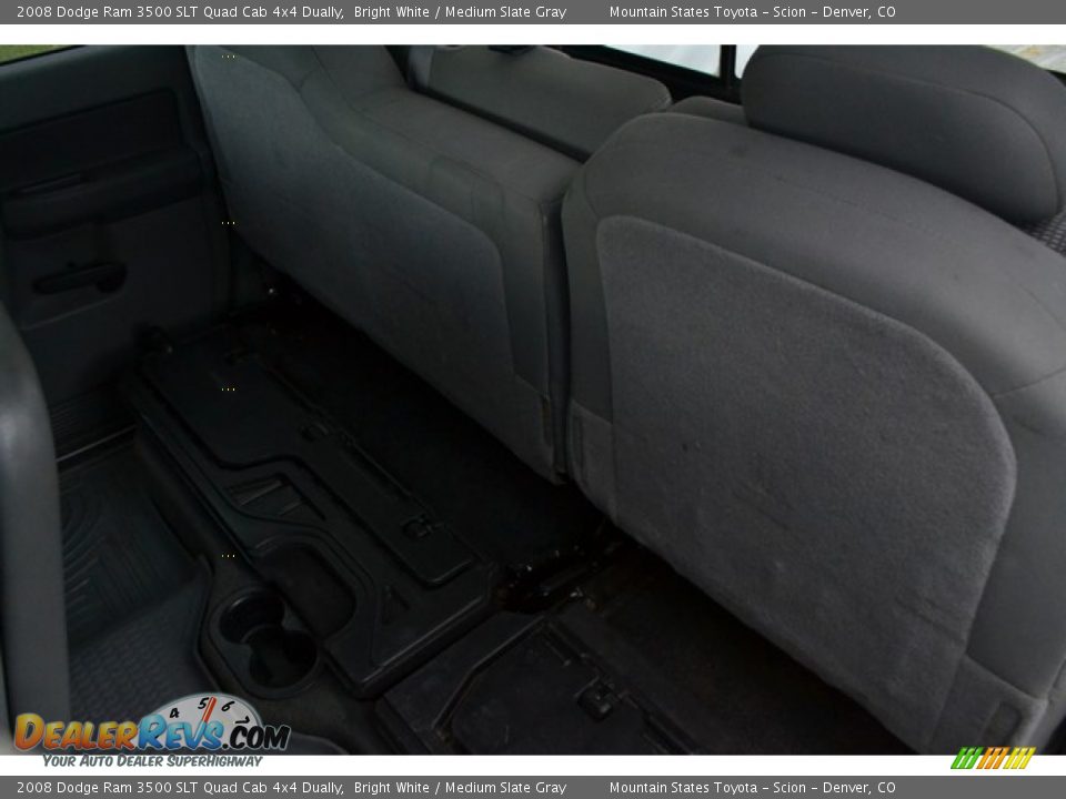 2008 Dodge Ram 3500 SLT Quad Cab 4x4 Dually Bright White / Medium Slate Gray Photo #6