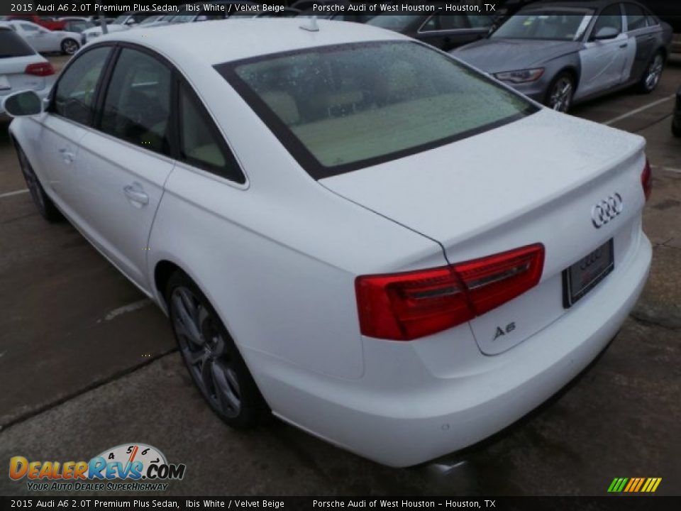 2015 Audi A6 2.0T Premium Plus Sedan Ibis White / Velvet Beige Photo #5