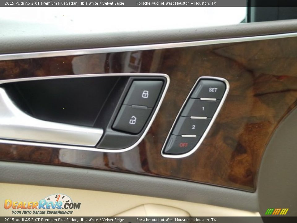 2015 Audi A6 2.0T Premium Plus Sedan Ibis White / Velvet Beige Photo #11